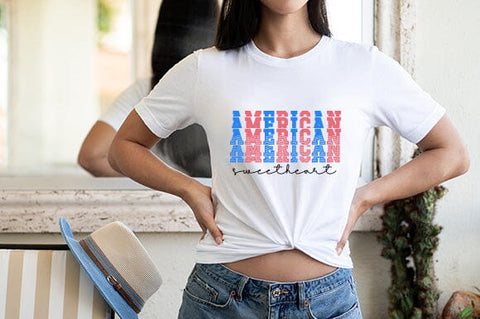 american sweetheart,fourth of july svg,rtro svg,png,t-shirt SVG BB Type Studios 
