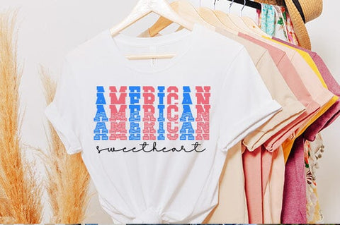 american sweetheart,fourth of july svg,rtro svg,png,t-shirt SVG BB Type Studios 