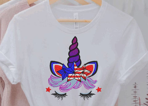 American Unicorn Machine Embroidery Design Embroidery/Applique DESIGNS Canada Embroidery 