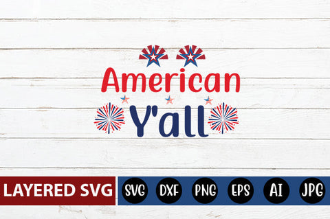 American Y'all SVG cut file SVG Blessedprint 