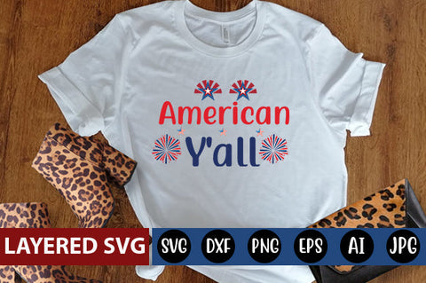 American Y'all SVG cut file SVG Blessedprint 