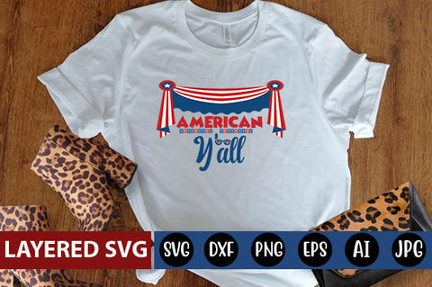 American Y'all SVG cute file SVG Blessedprint 