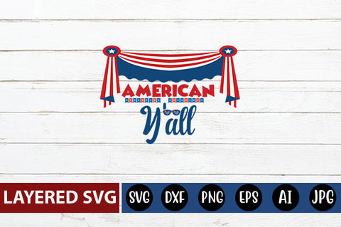 American Y'all SVG cute file SVG Blessedprint 