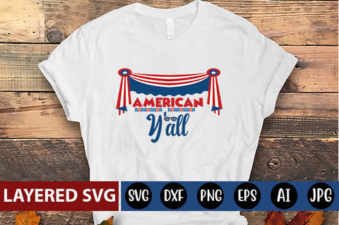 American Y'all SVG cute file SVG Blessedprint 