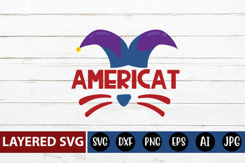 Americat SVG cut file SVG Blessedprint 