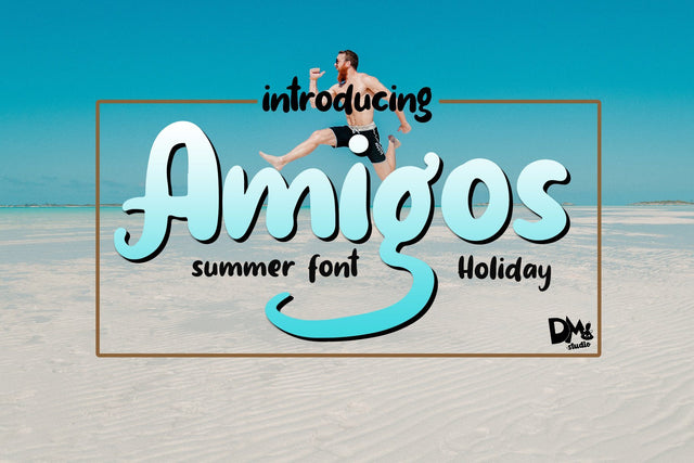 Amigos - Summer Font Font Dm Letter Studio 