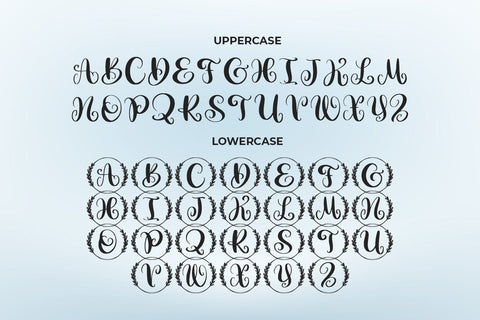 Amilie - Monogram Font Abo Daniel Studio 
