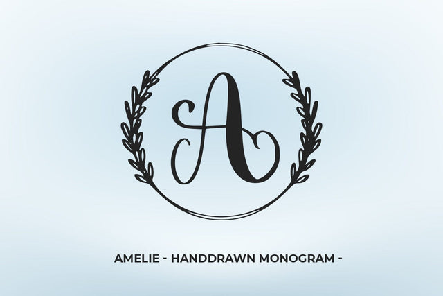 Amilie - Monogram Font Abo Daniel Studio 