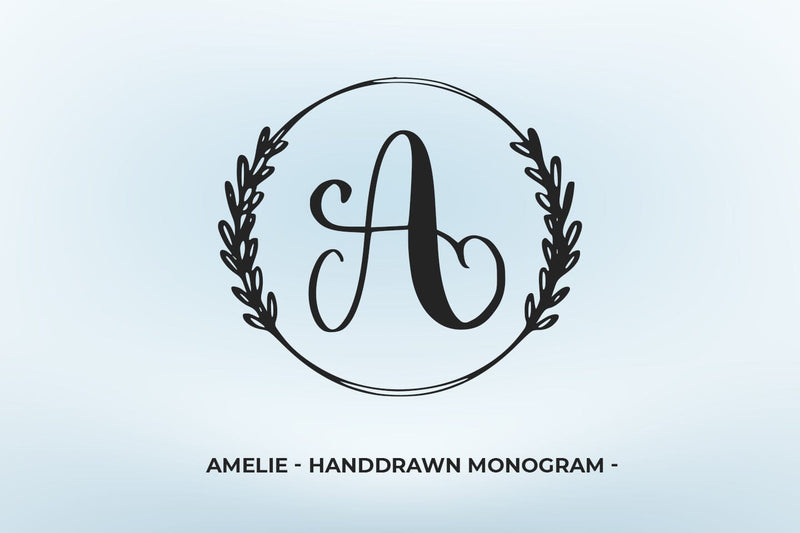 Amilie - Monogram Font Abo Daniel Studio 