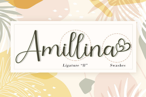 Amillina Font AEN Creative Store 