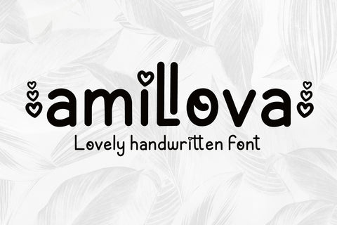 Amillova Font AEN Creative Store 