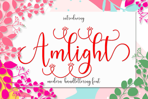 Amlight Sript Font mahyud creatif 