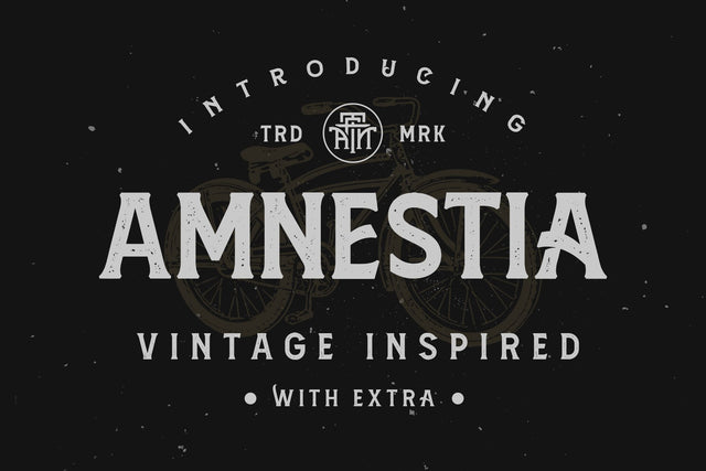 Amnestia Typeface with Extra Font Arterfak Project 