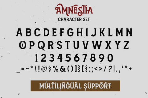 Amnestia Typeface with Extra Font Arterfak Project 