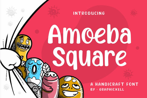 Amoeba Square Font Graphicxell 