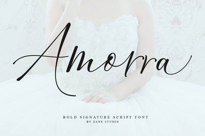 Amorra Script Font Zane Studio55 