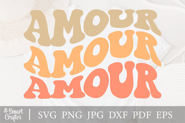 Amour svg, love french svg, french valentines day svg, Dxf, Png, Eps, Jpeg, Cut file, Cricut, Silhouette, Print, Instant download SVG Fauz 