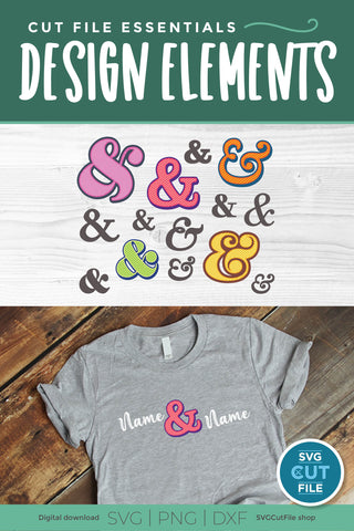 Ampersands SVG-colorful rainbow amperstand svg SVG SVG Cut File 