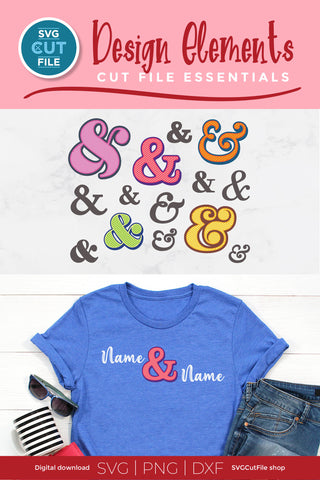 Ampersands SVG-colorful rainbow amperstand svg SVG SVG Cut File 