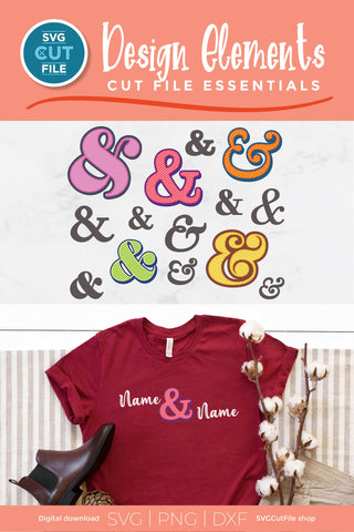 Ampersands SVG-colorful rainbow amperstand svg SVG SVG Cut File 