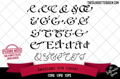 Amperzands 16th Century SVG Loveleen Kaur 