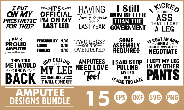 Amputee SVG Designs Bundle SVG PatternFeed8 