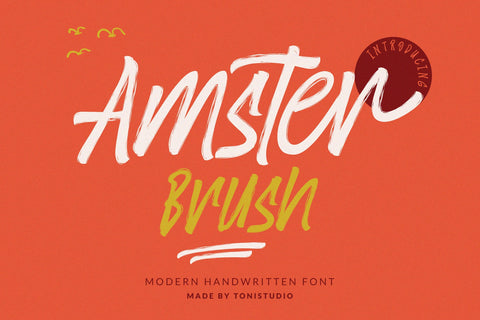 AmsterBrush font Font toni_std 
