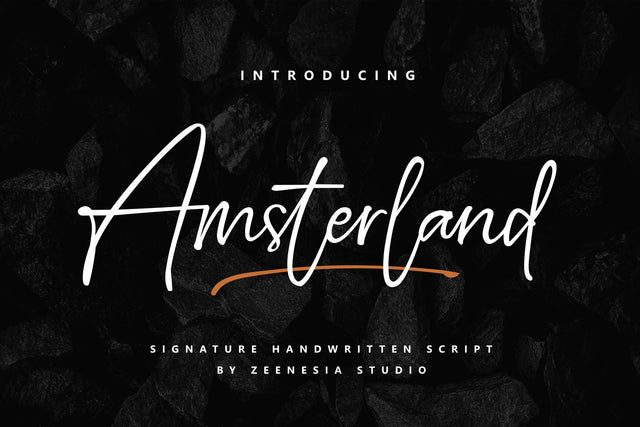Amsterland Font Zeenesia Std 