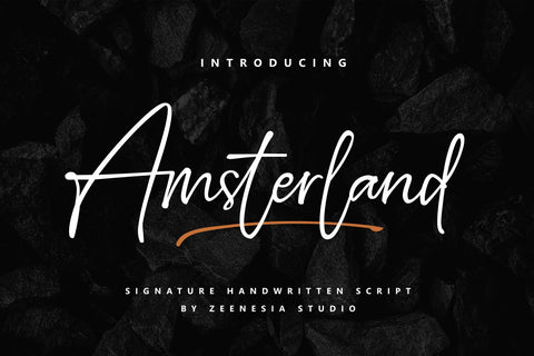 Amsterland Font Zeenesia Std 