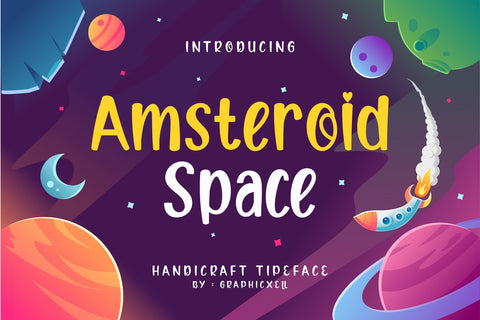 Amsteroid Space Font Graphicxell 