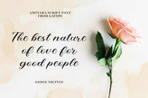 Amtyara Script Font gatype 
