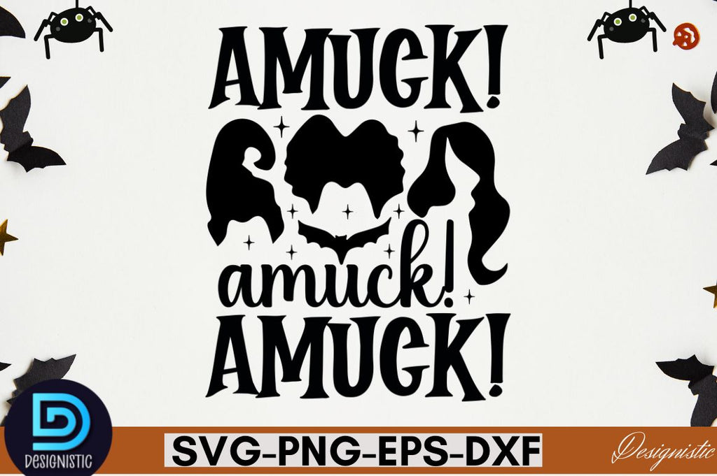 Amuck! amuck! amuck! SVG - So Fontsy