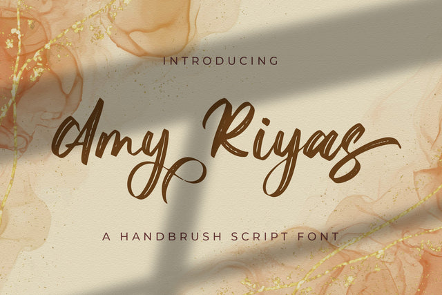 Amy Riyas - Textured Brush Font Font StringLabs 