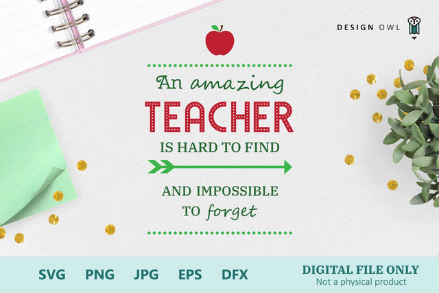 An amazing teacher SVG Design Owl 