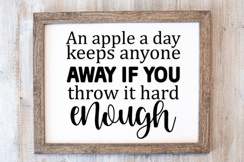 An apple a day keeps anyone away SVG SVG Regulrcrative 