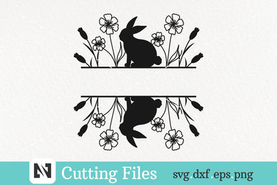 An Easter Bunny Monogram Svg Vector File - Easter Svg SVG Pinoyart Kreatib 