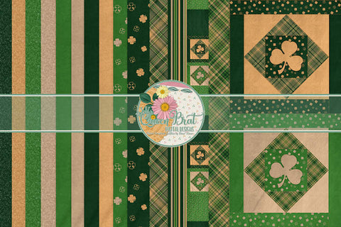 An Irish Blessing Papers Digital Pattern QueenBrat Digital Designs 