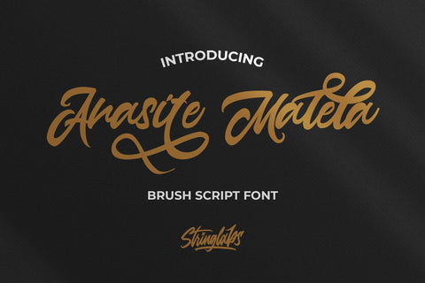 Anasite Malela - Bold Script Font Font StringLabs 