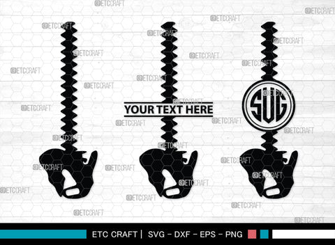 Anatomy Spine monogram, Anatomy Spine Silhouette, Anatomy Spine SVG, Human Spine Svg, Anatomy Svg, Spine Svg, Spine Svg, SB00137 SVG ETC Craft 
