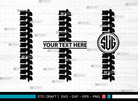 Anatomy Spine monogram, Anatomy Spine Silhouette, Anatomy Spine SVG, Human Spine Svg, Anatomy Svg, Spine Svg, Spine Svg, SB00137 SVG ETC Craft 