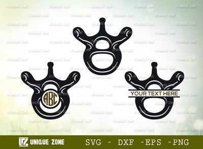 Anatomy Spine Monogram SVG Cut File, Anatomy Svg, Human Spine Svg, Spine Svg, Bones Svg, Spinal Cord Svg, Skeleton Svg, Physiotherapy Svg SVG Unique Zone 