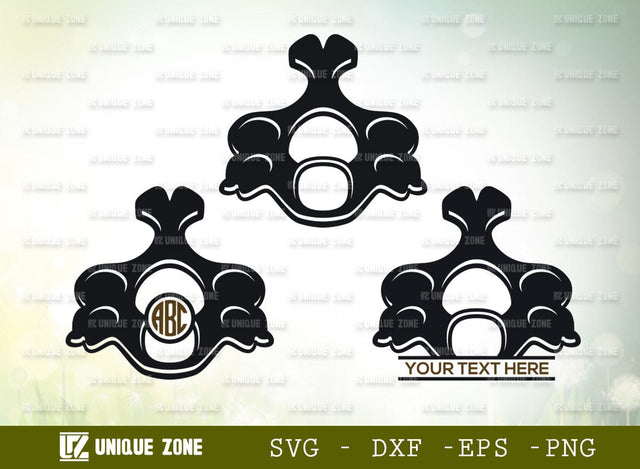 Anatomy Spine Monogram SVG Cut File, Anatomy Svg, Human Spine Svg, Spine Svg, Bones Svg, Spinal Cord Svg, Skeleton Svg, Physiotherapy Svg SVG Unique Zone 