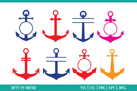 Anchor Monogram Svg Bundle SVG DIYCUTTINGFILES 