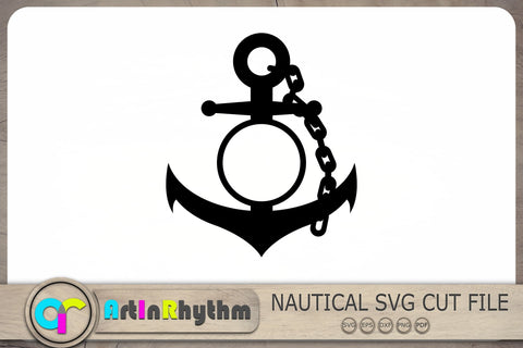 Anchor Monogram Svg, Nautical Svg, Anchor Svg SVG Artinrhythm shop 