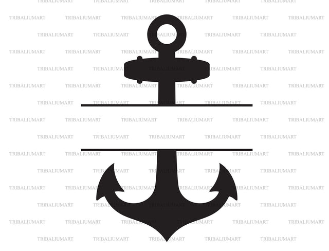 Anchor Monogram SVG TribaliumArtSF 
