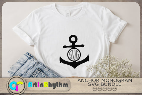 Anchor Monograms Svg, Anchors Svg, Nautical Svg SVG Artinrhythm shop 