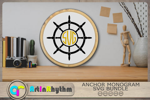 Anchor Monograms Svg, Anchors Svg, Nautical Svg SVG Artinrhythm shop 
