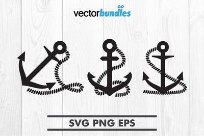 Anchor rope clip art svg SVG vectorbundles 