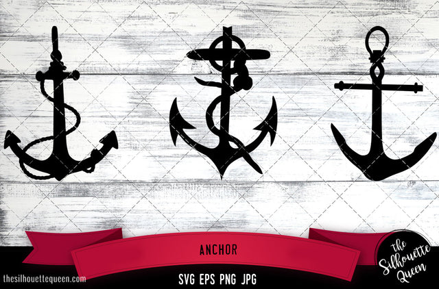 Anchor Silhouette Vector SVG SVG Loveleen Kaur 