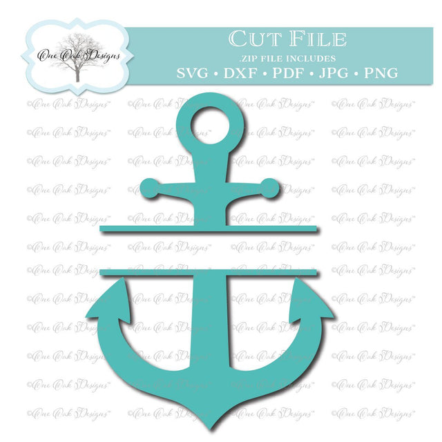 Anchor - Split SVG One Oak Designs 